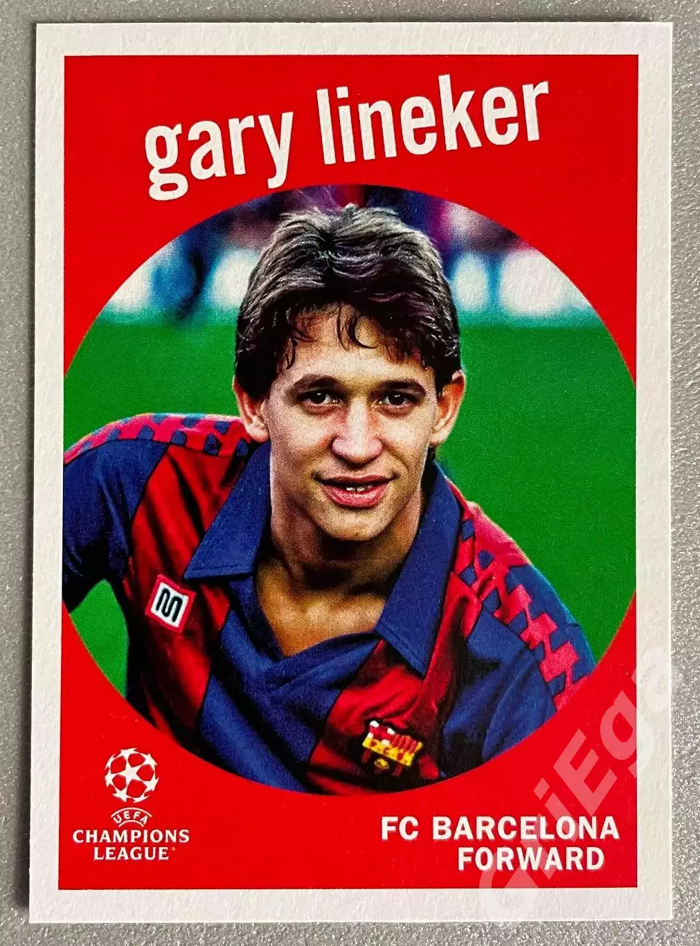 Футбол карточка Gary Lineker/Гари Линекер (Barcelona/Барселона)