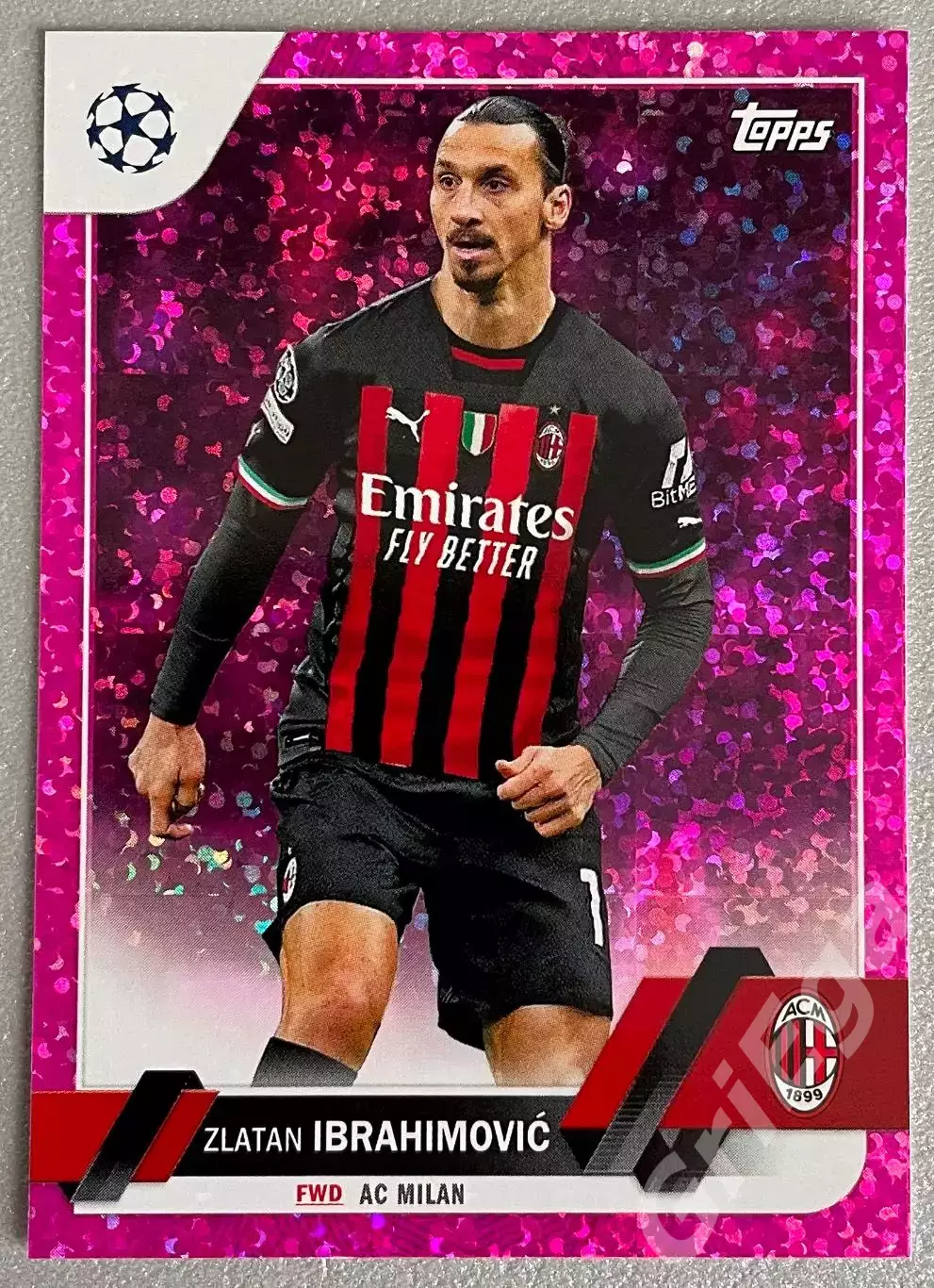 Футбол карточка Zlatan Ibrahimovic/Златан Ибрагимович (Milan/Милан)