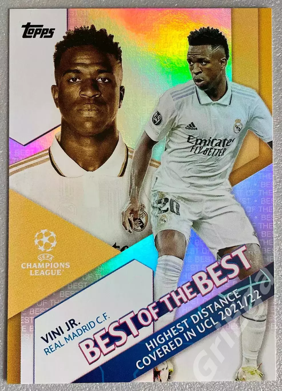 Футбол карточка Vinicius Junior/Винисиус Жуниор (Real Madrid/Реал Мадрид)
