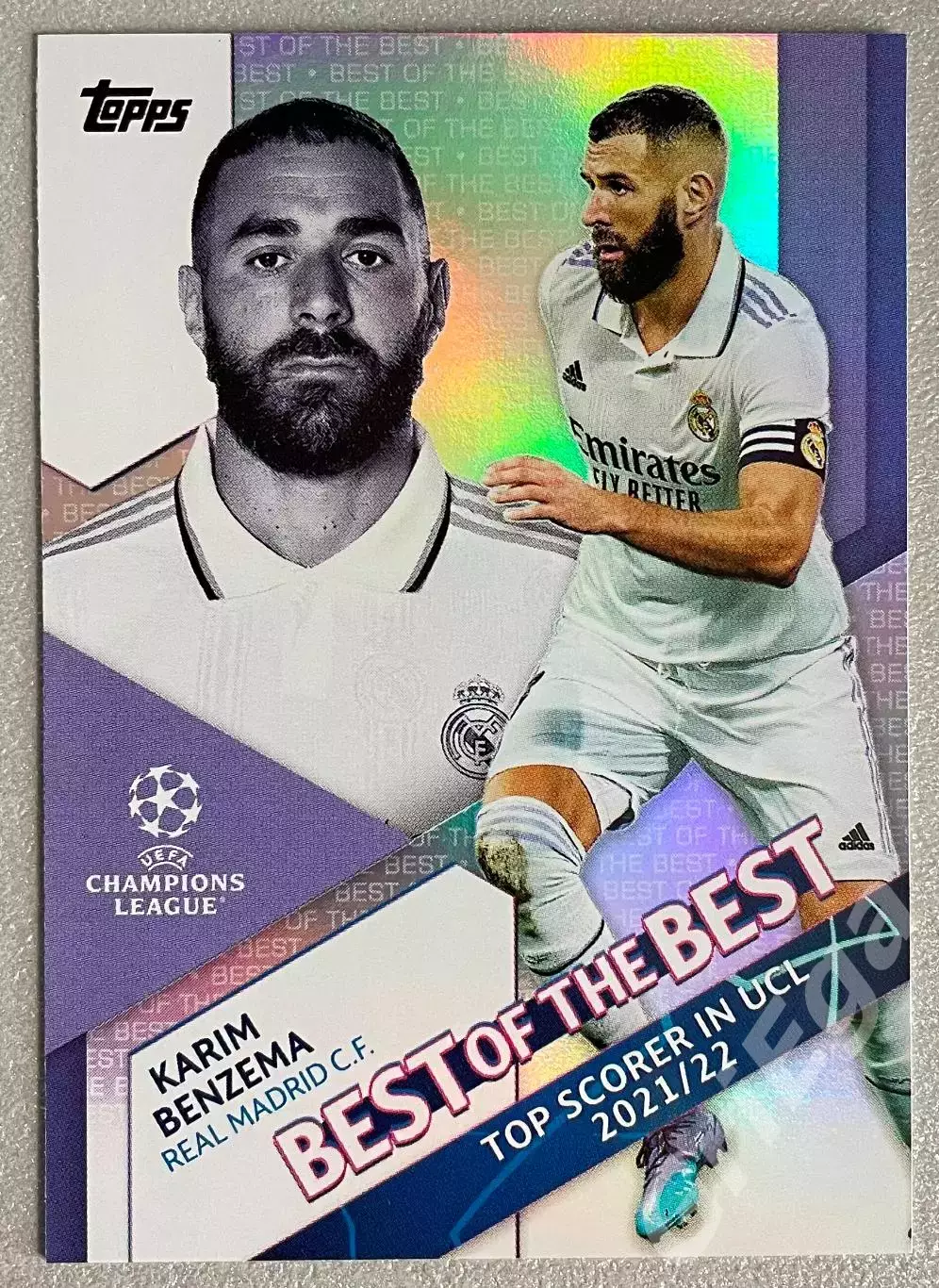 Футбол карточка Karim Benzema/Карим Бензема (Real Madrid/Реал Мадрид)