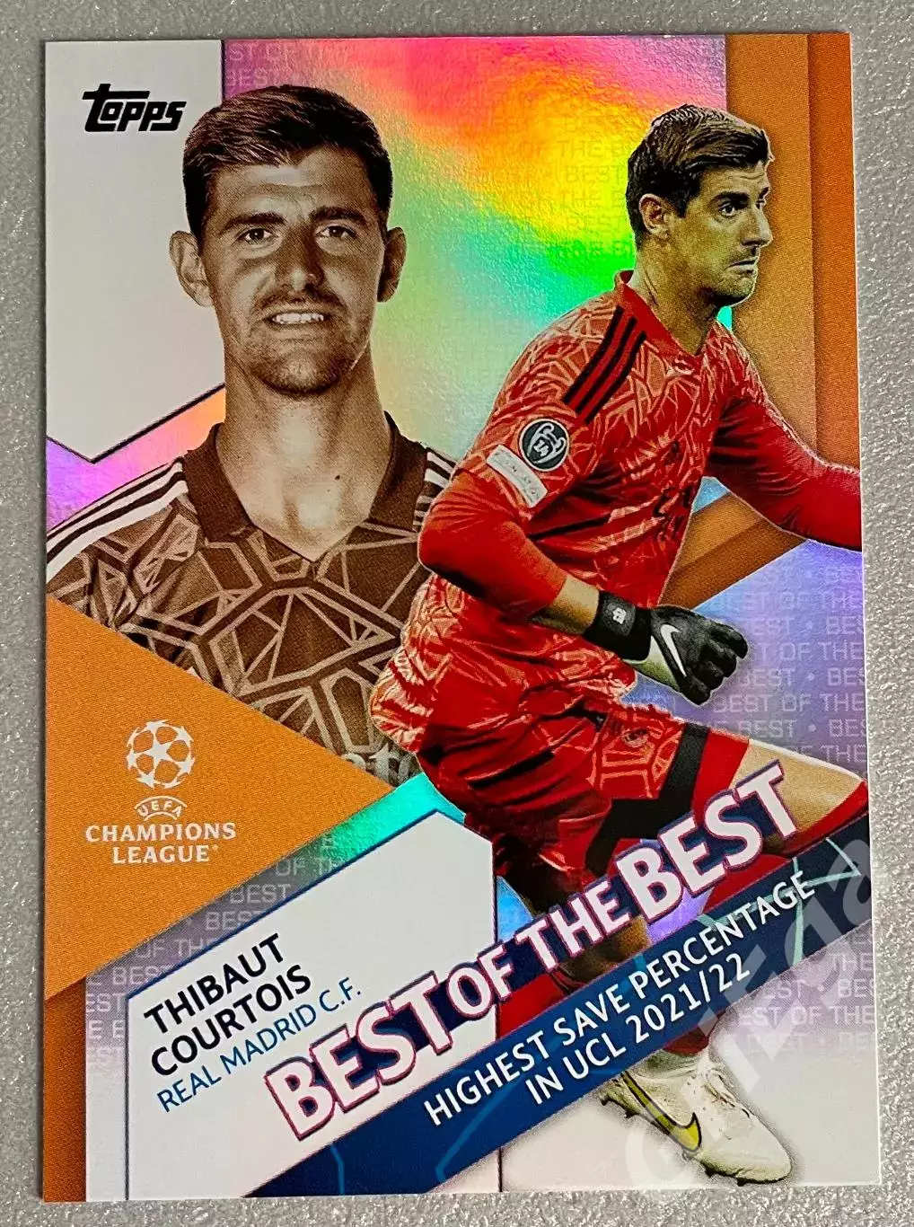 Футбол карточка Thibaut Courtois/Тибо Куртуа (Real Madrid/Реал Мадрид)
