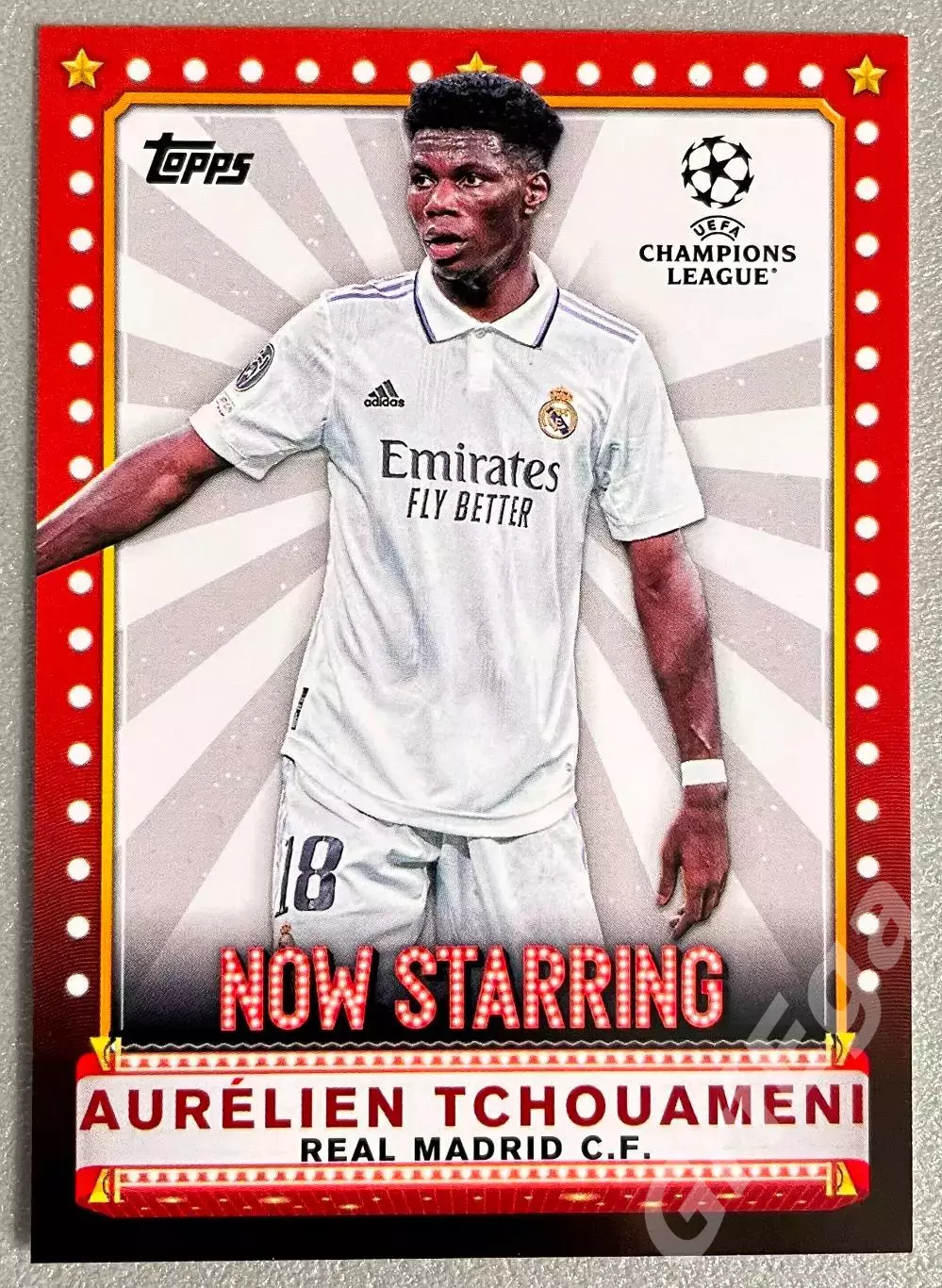 Футбол карточка Aurelien Tchouameni/Орельен Тчуамени (Real Madrid/Реал Мадрид)
