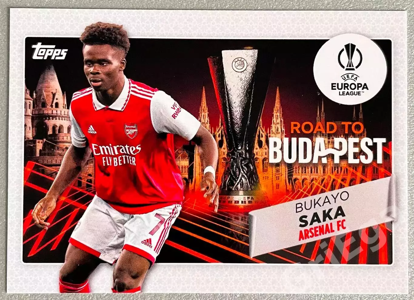 Футбол карточка Bukayo Saka/Букайо Сака (Arsenal/Арсенал)