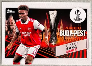 Футбол карточка Bukayo Saka/Букайо Сака (Arsenal/Арсенал)