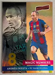 Футбол карточка Andres Iniesta/Андрес Иньеста (Barcelona/Барселона) PANINI 2017