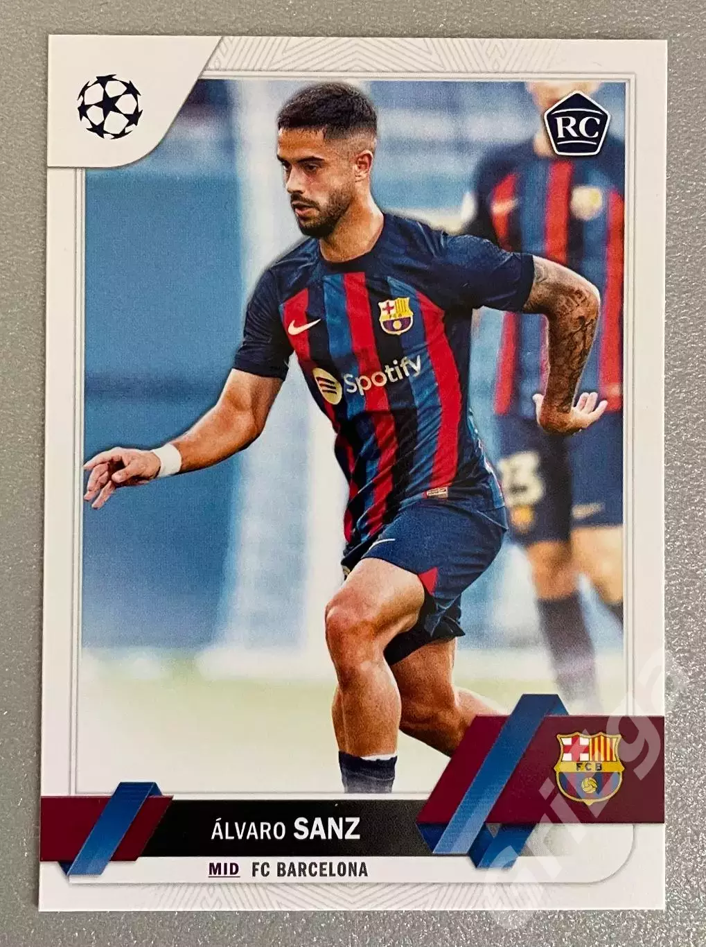 Футбол карточка Alvaro Sanz/Альваро Санс (Barcelona/Барселона) TOPPS 2022-23