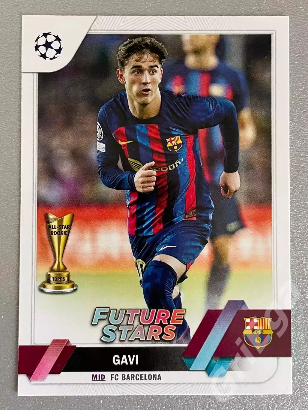 Футбол карточка Gavi/Гави (Barcelona/Барселона) TOPPS 2022-23