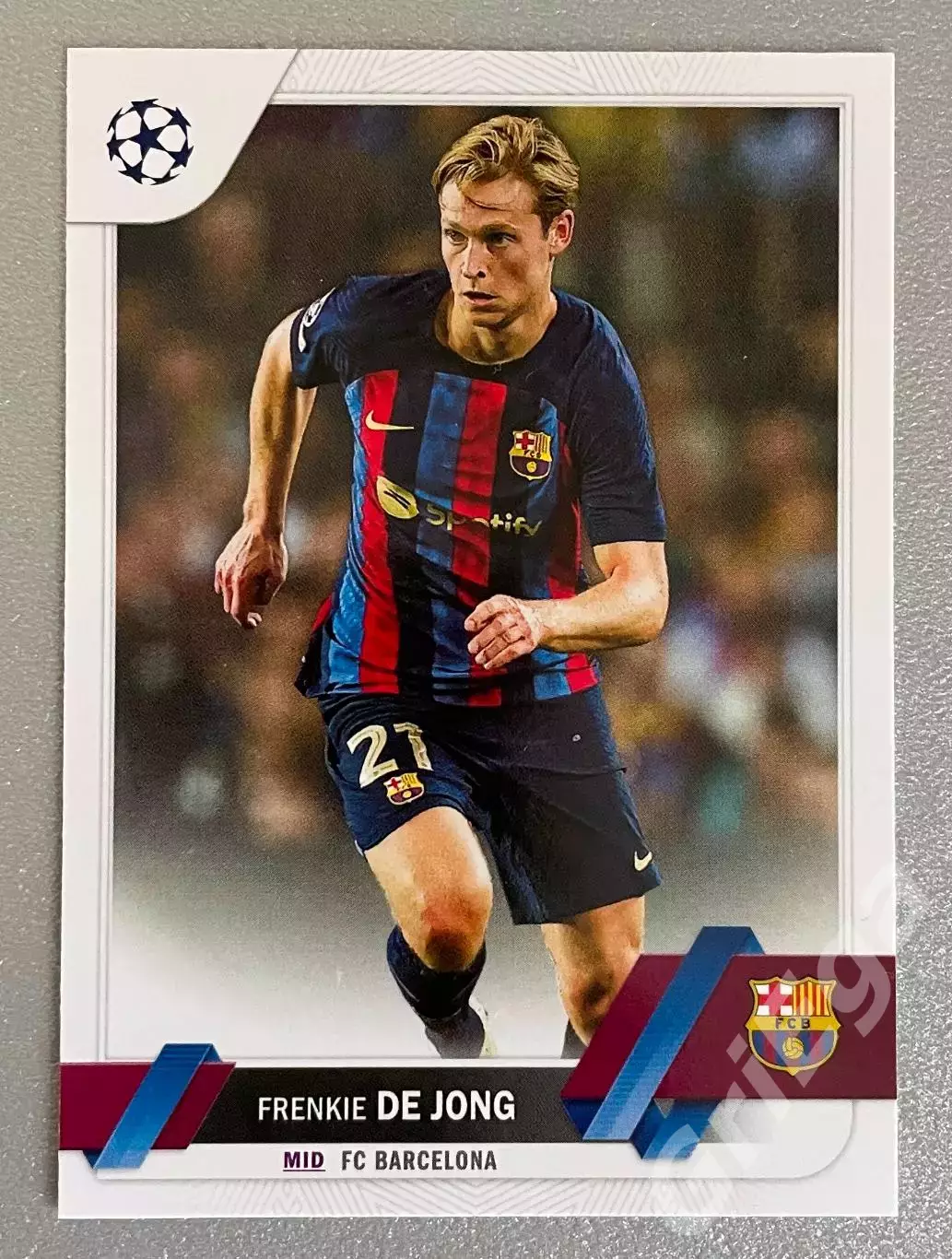 Карточка Frenkie de Jong/Френки Де Йонг (Barcelona/Барселона) TOPPS 2022-23