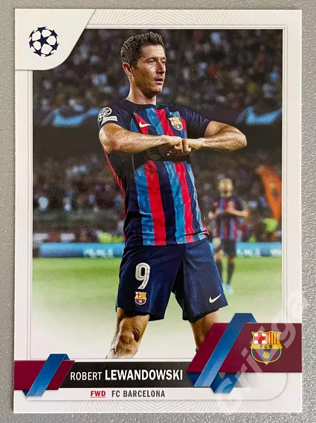 Карточка Robert Lewandowski/Роберт Левандовский (Barcelona/Барселона) TOPPS