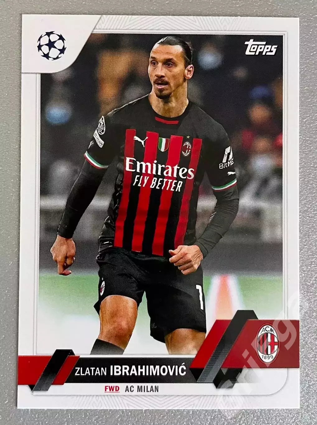 Карточка Zlatan Ibrahimovic/Златан Ибрагимович (Milan/Милан) TOPPS 2022-23