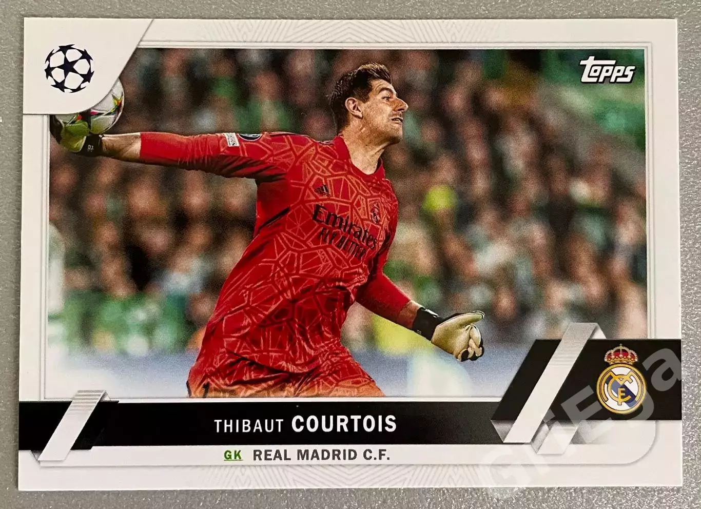 Футбол карточка Thibaut Courtois/Тибо Куртуа (Real Madrid/Реал Мадрид)