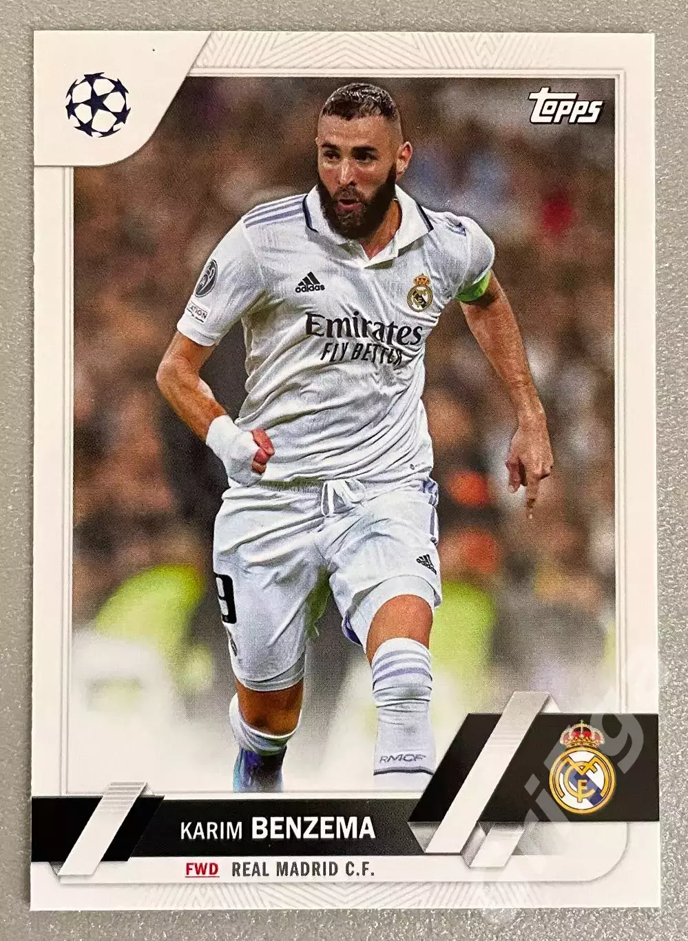 Футбол карточка Karim Benzema/Карим Бензема (Real Madrid/Реал Мадрид) TOPPS