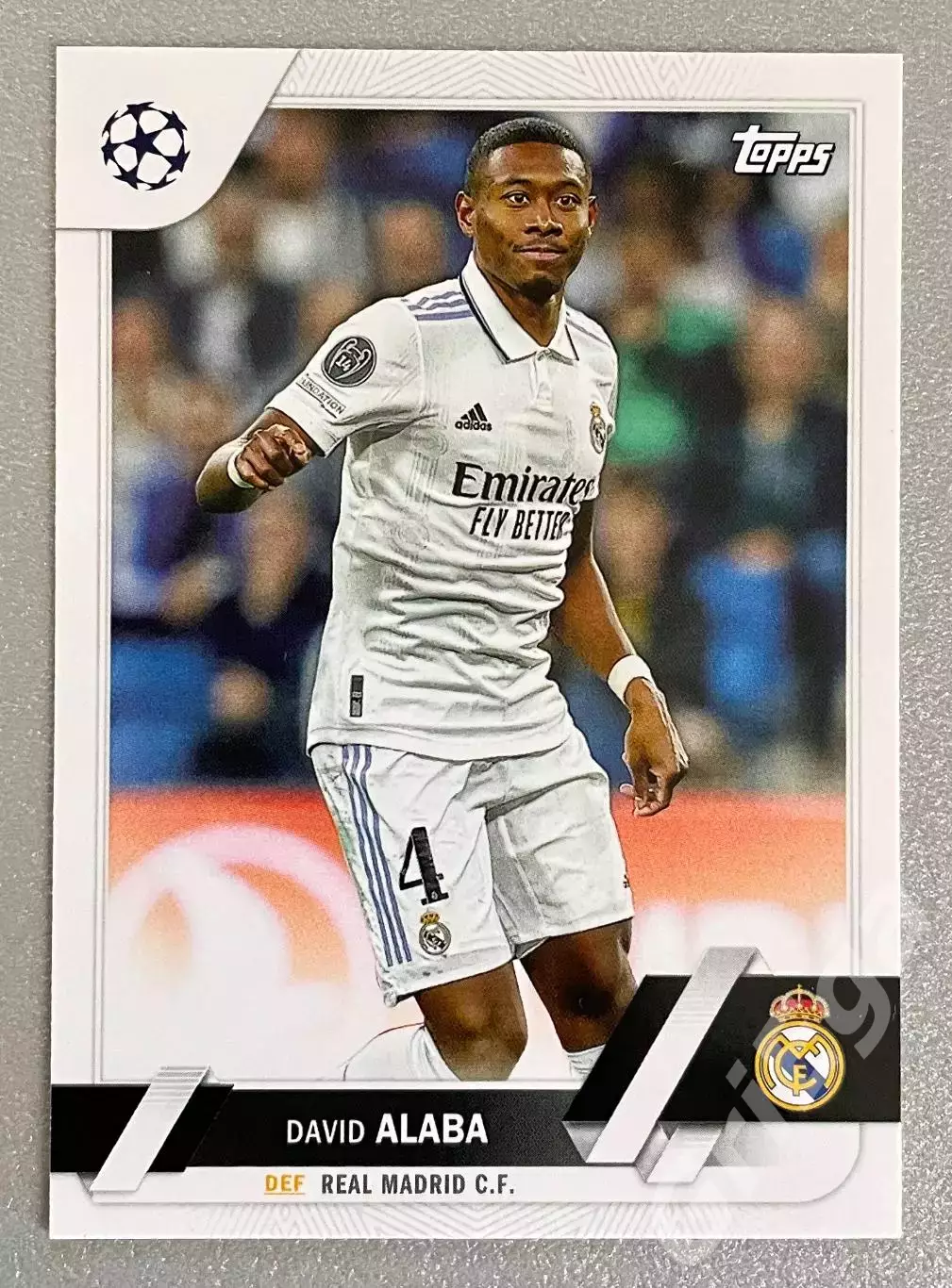 Футбол карточка David Alaba/Давид Алаба (Real Madrid/Реал Мадрид) TOPPS 2022-23