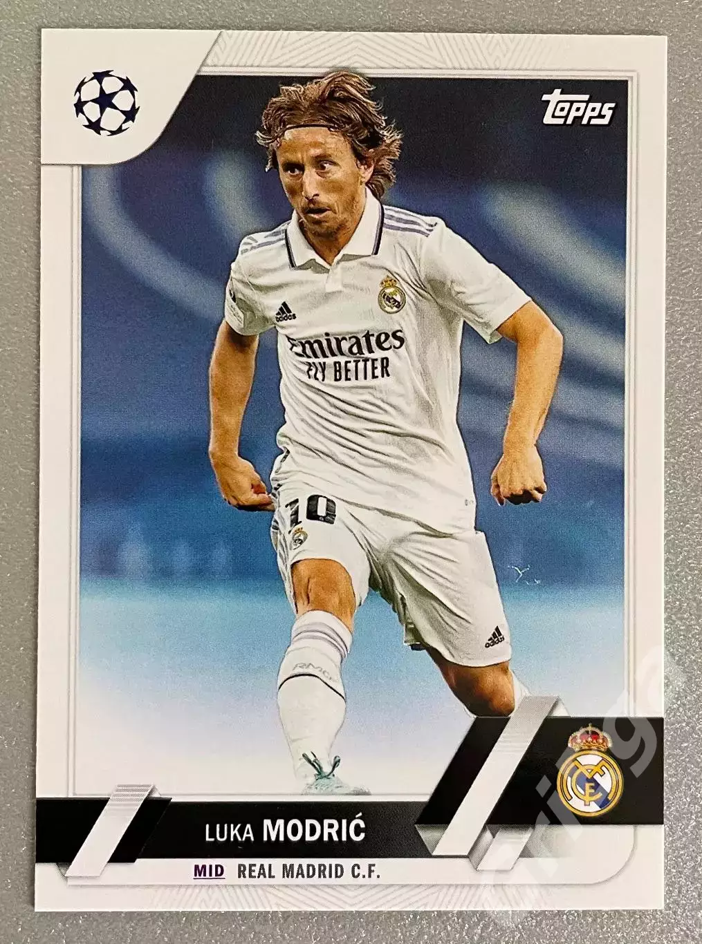 Футбол карточка Luka Modric/Лука Модрич (Real Madrid/Реал Мадрид) TOPPS 2022-23