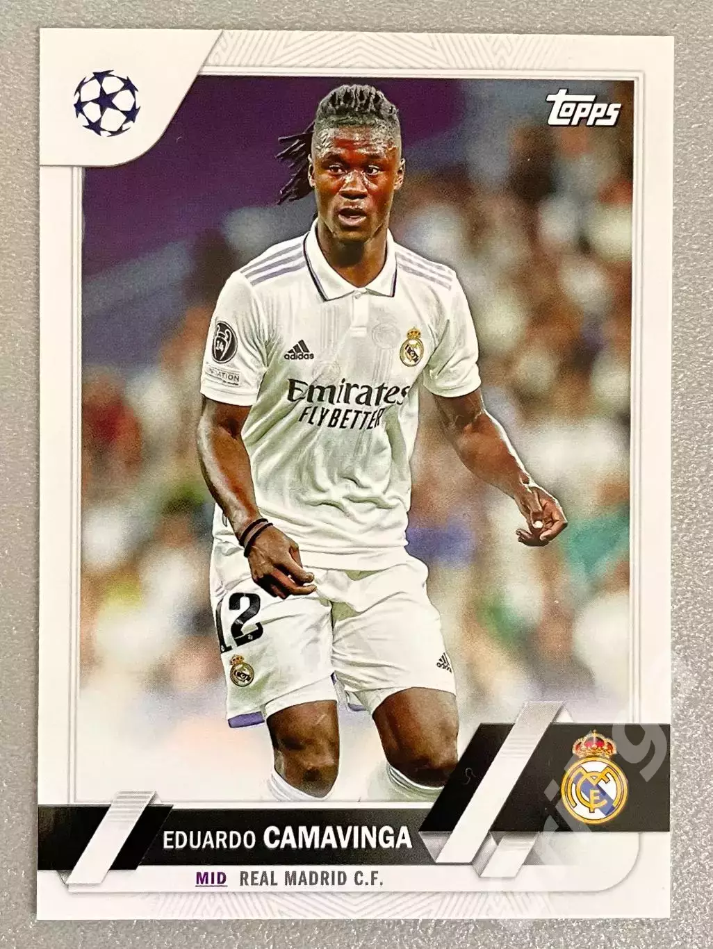 Футбол карточка Eduardo Camavinga/Эдуарду Камавинга (Real Madrid/Реал Мадрид)