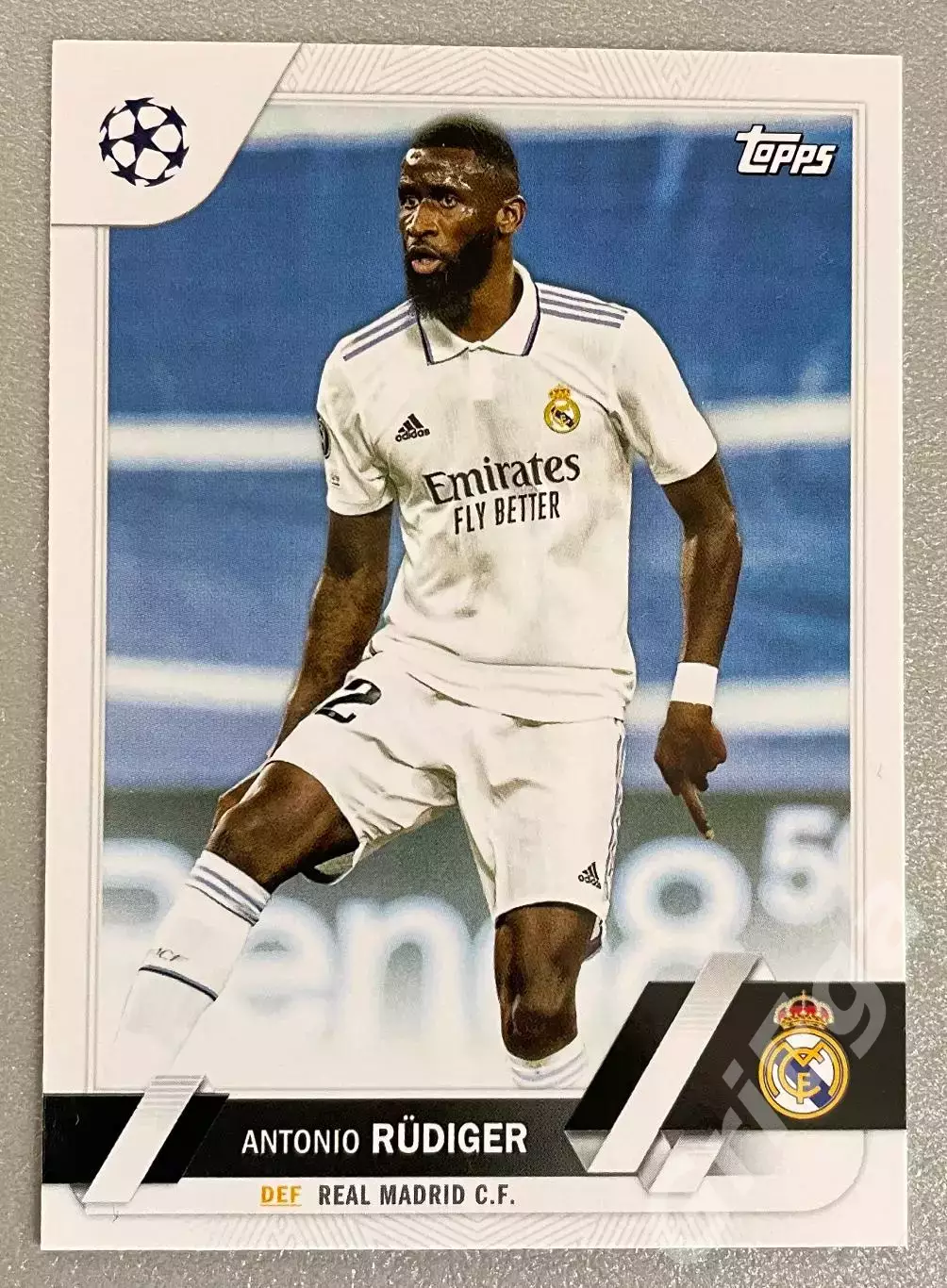 Футбол карточка Antonio Rudiger/Антонио Рюдигер (Real Madrid/Реал Мадрид)