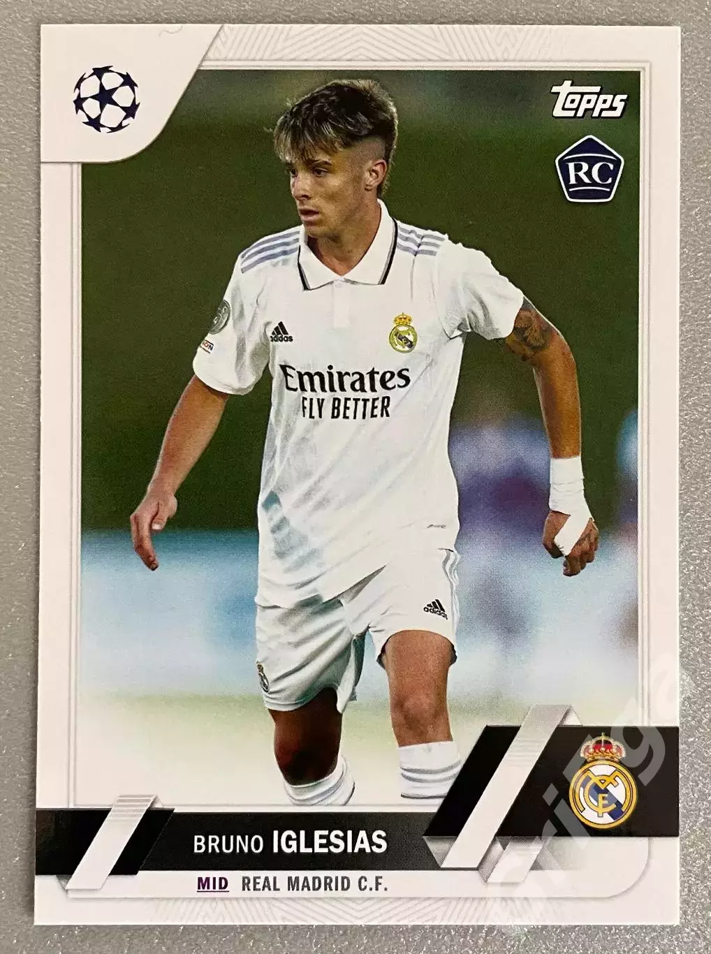 Футбол карточка Bruno Iglesias/Бруно Иглесиас (Real Madrid/Реал Мадрид)