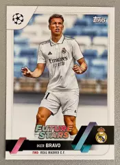 Футбол карточка Iker Bravo/Икер Браво (Real Madrid/Реал Мадрид) TOPPS 2022-23