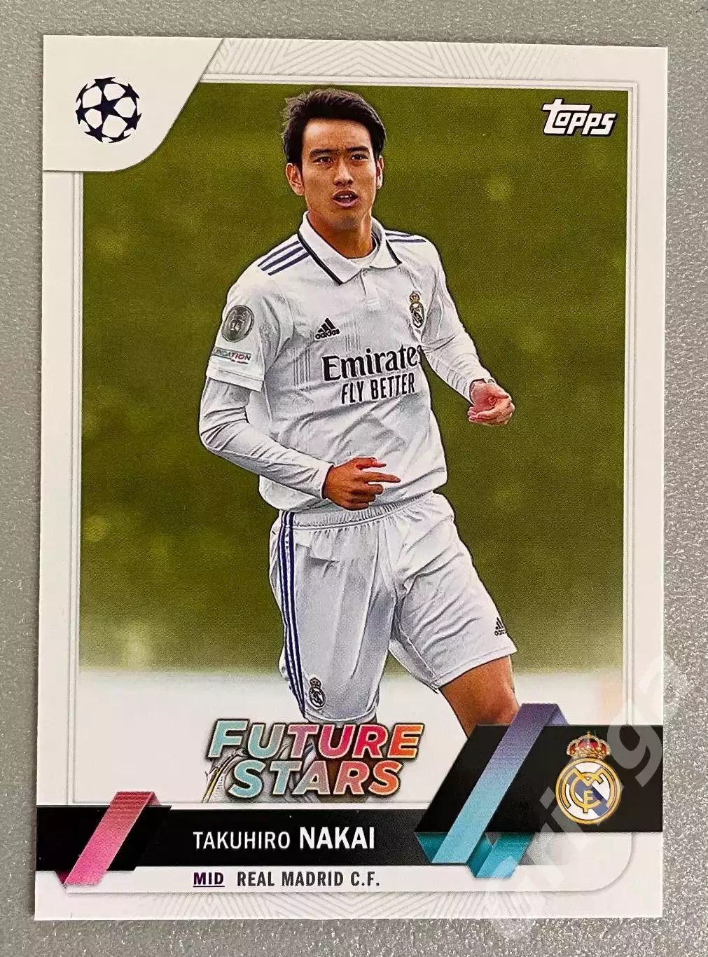 Карточка Takuhiro Nakai/Такухиро Накаи (Real Madrid/Реал Мадрид) TOPPS 2022-23