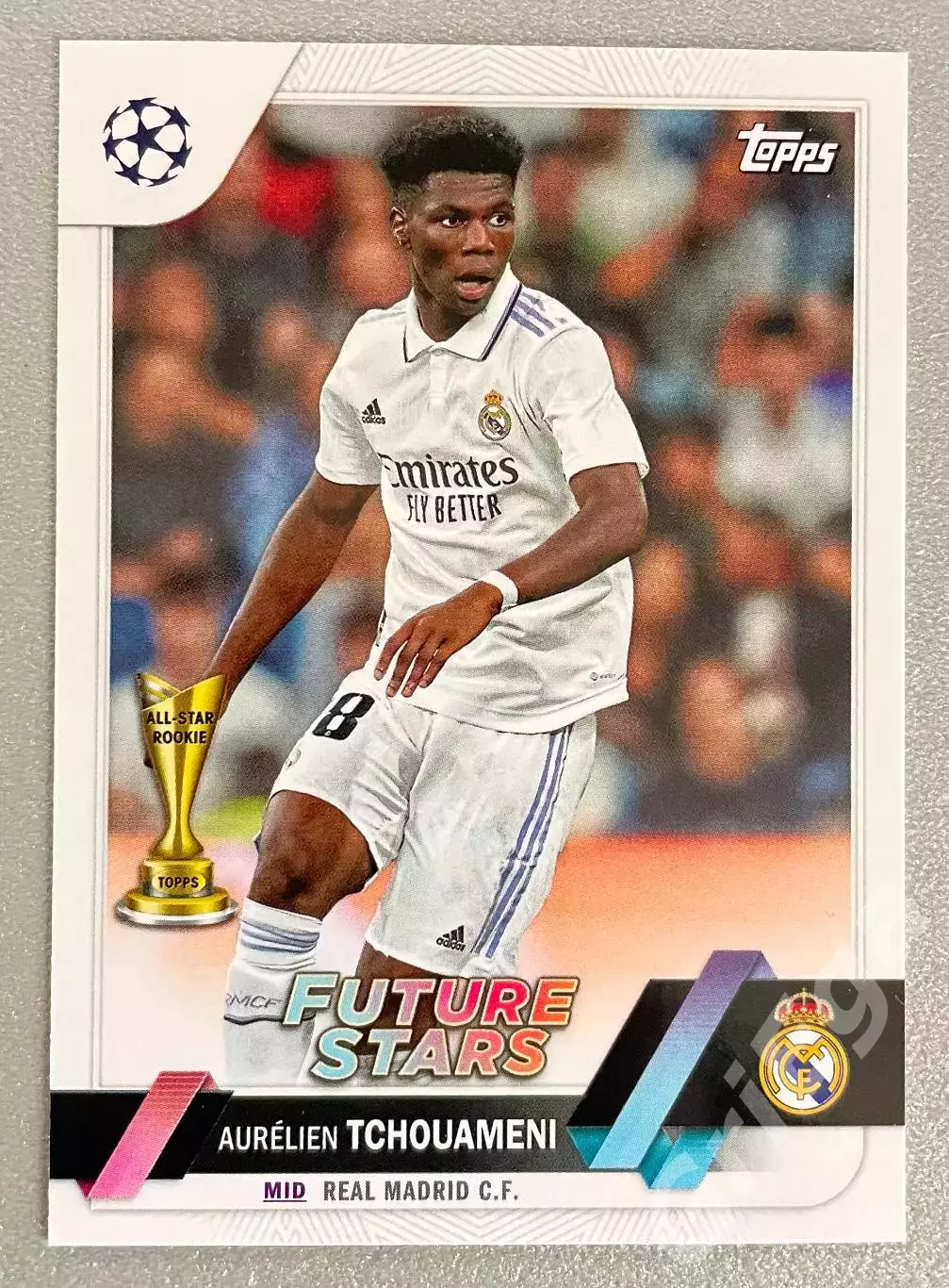 Карточка Aurelien Tchouameni/Орельен Тчуамени (Real Madrid/Реал Мадрид) TOPPS