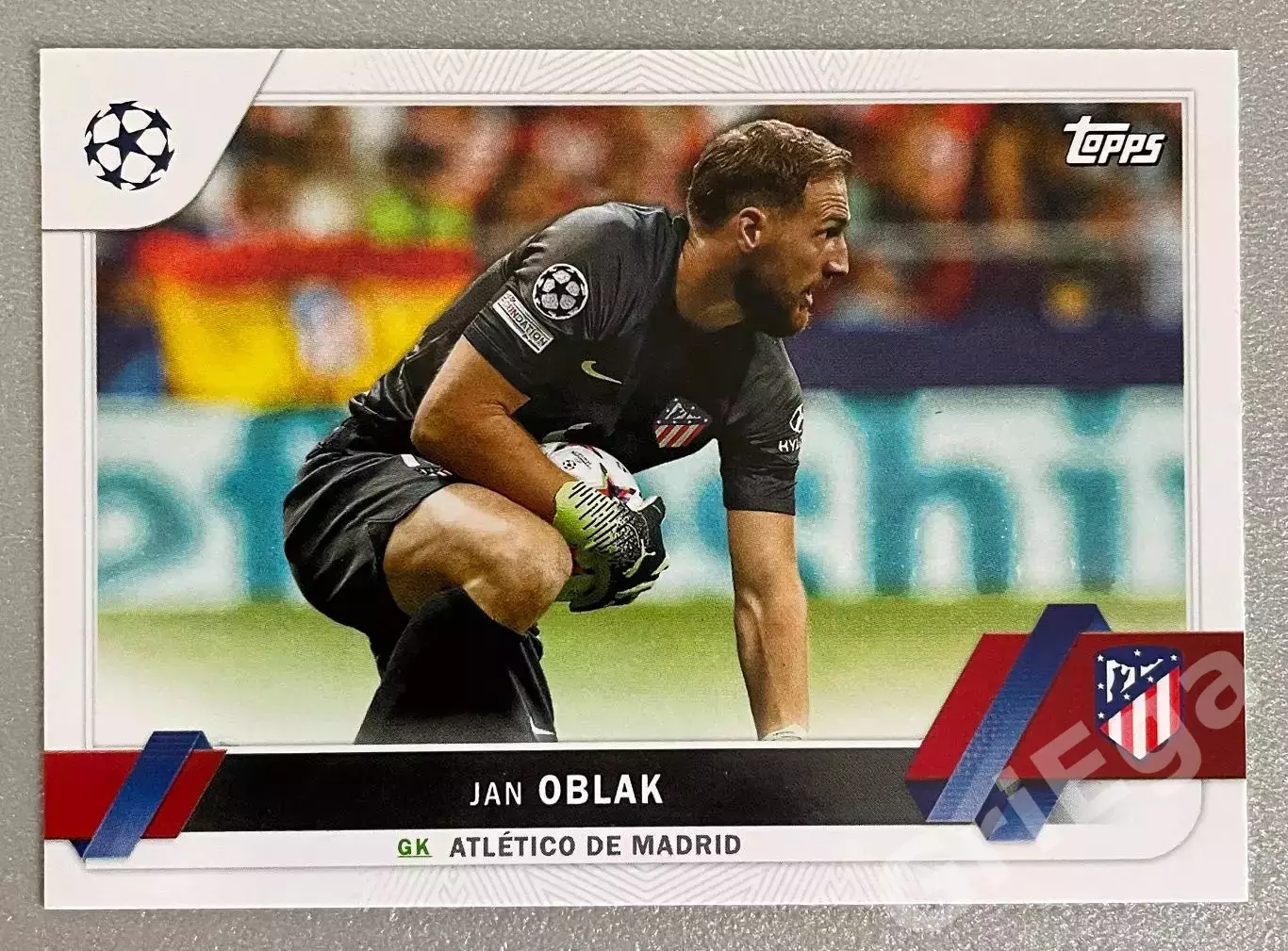 Футбол карточка Jan Oblak/Ян Облак (Atletico Madrid/Атлетико Мадрид) TOPPS