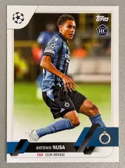 Футбол карточка #140 Antonio Nusa/Антонио Нуса (Brugge/Брюгге) TOPPS 2022-23