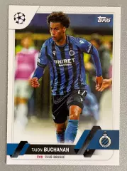 Футбол карточка Tajon Buchanan/Тейджон Бьюкенен (Brugge/Брюгге) TOPPS 2022-23
