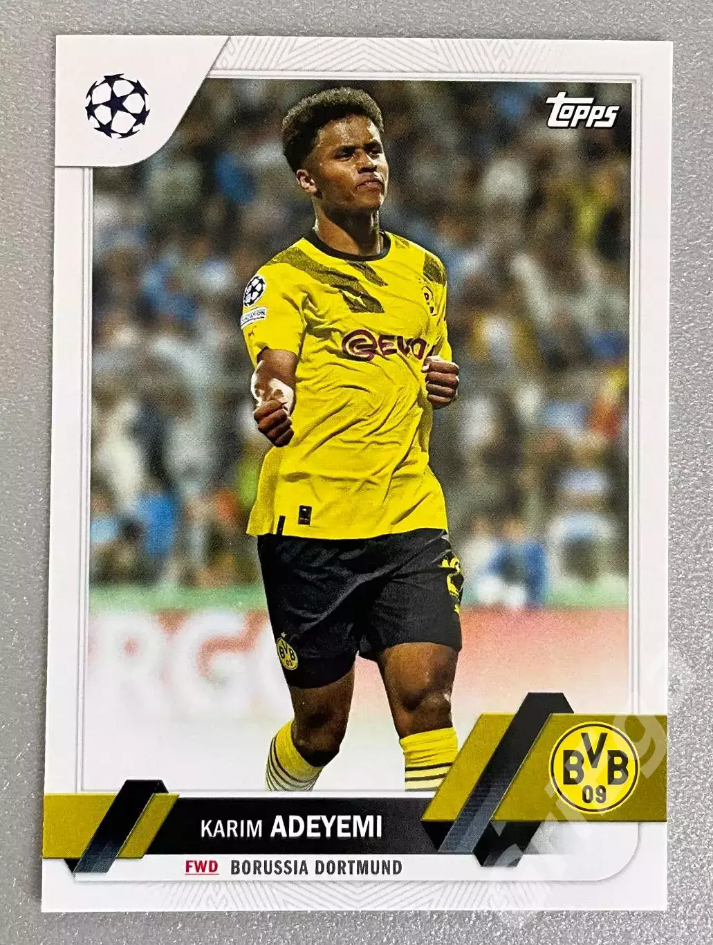 Карточка Karim Adeyemi/Карим Адейеми (Borussia Dortmund/Боруссия Дортмунд) TOPPS