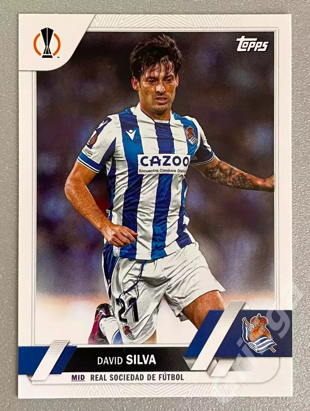 Футбол карточка David Silva/Давид Сильва (Real Sociedad/Реал Сосьедад)