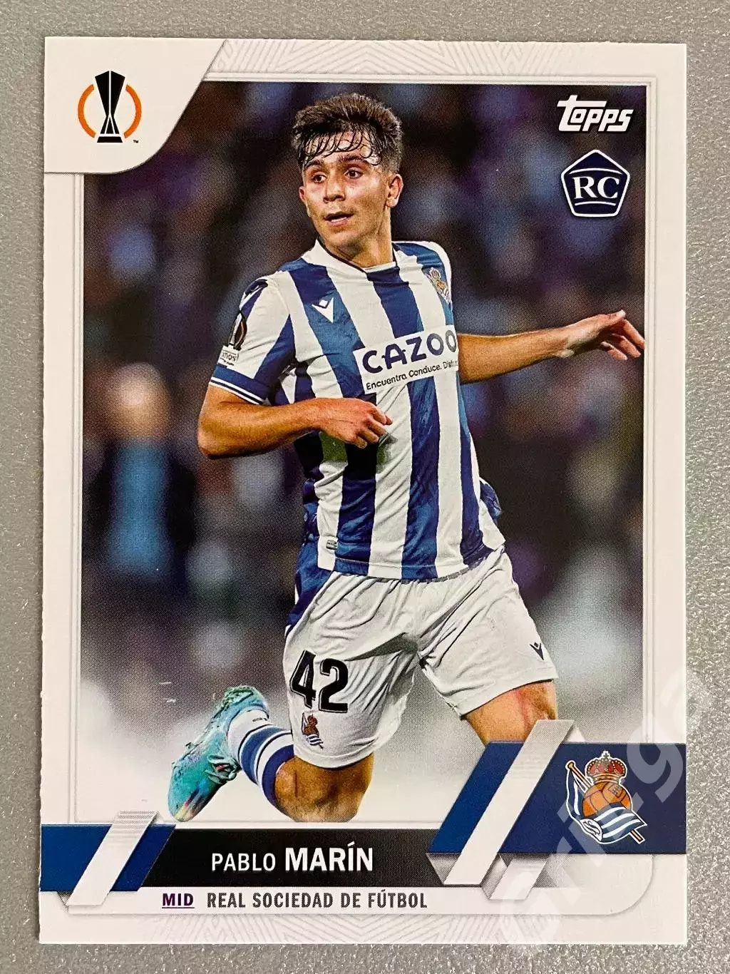 Футбол карточка Pablo Marin/Пабло Марин (Real Sociedad/Реал Сосьедад)