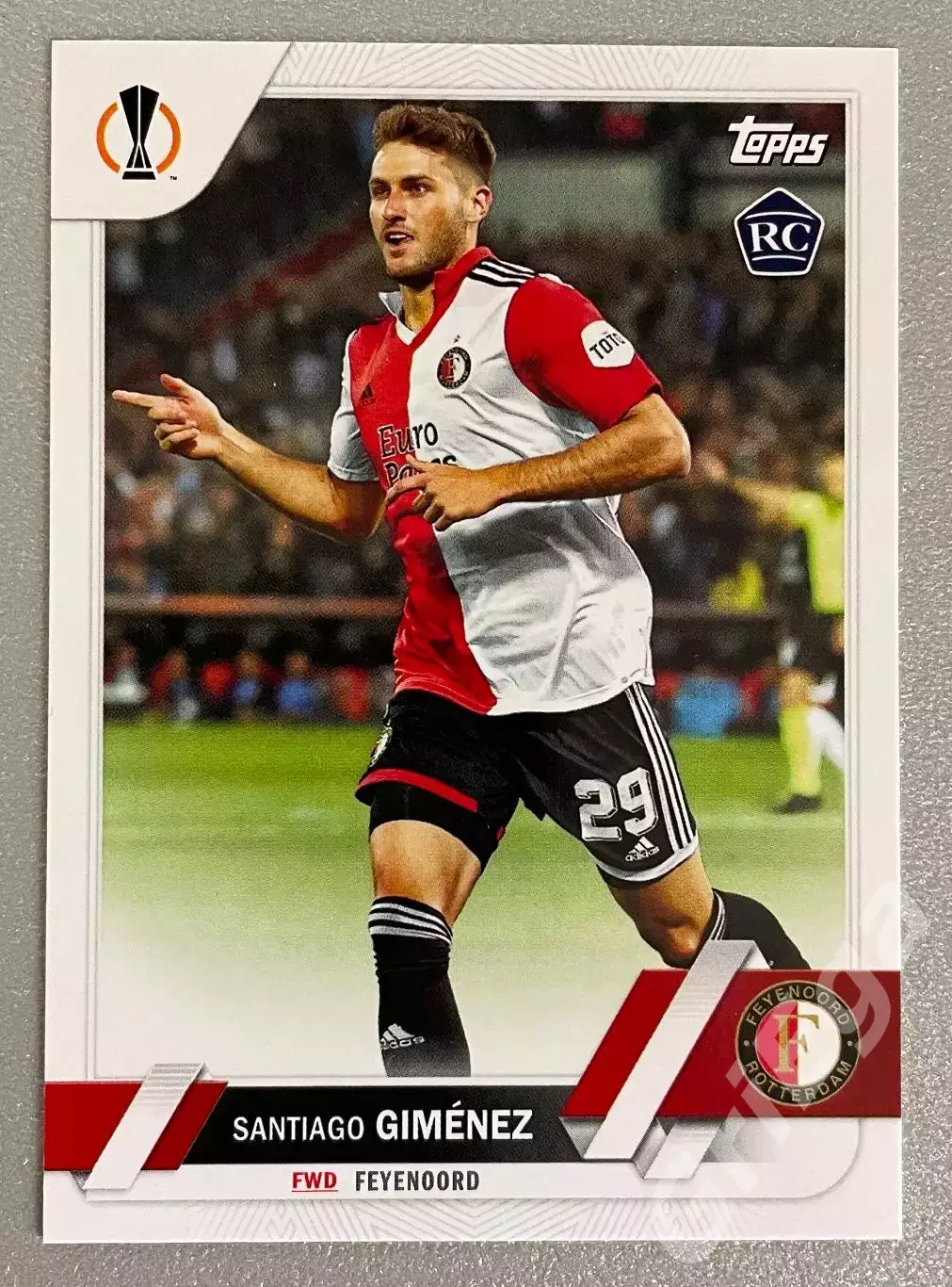 Футбол карточка Santiago Gimenez/Сантьяго Хименес (Feyenoord/Фейеноорд)