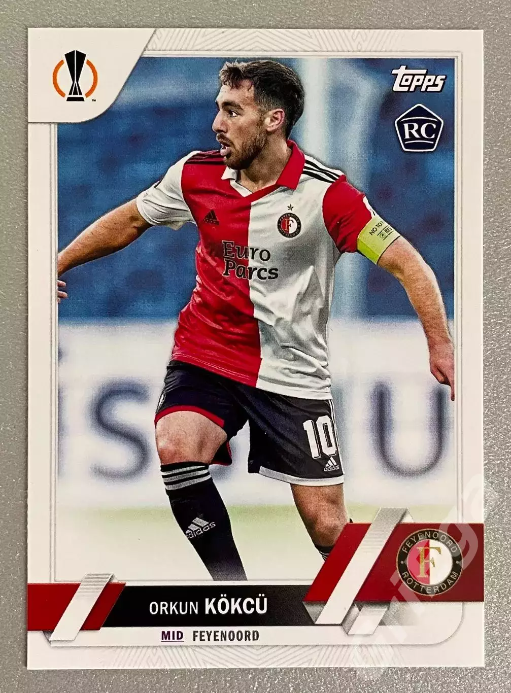 Футбол карточка Orkun Kokcu/Оркун Кекчю (Feyenoord/Фейеноорд) TOPPS 2022-23