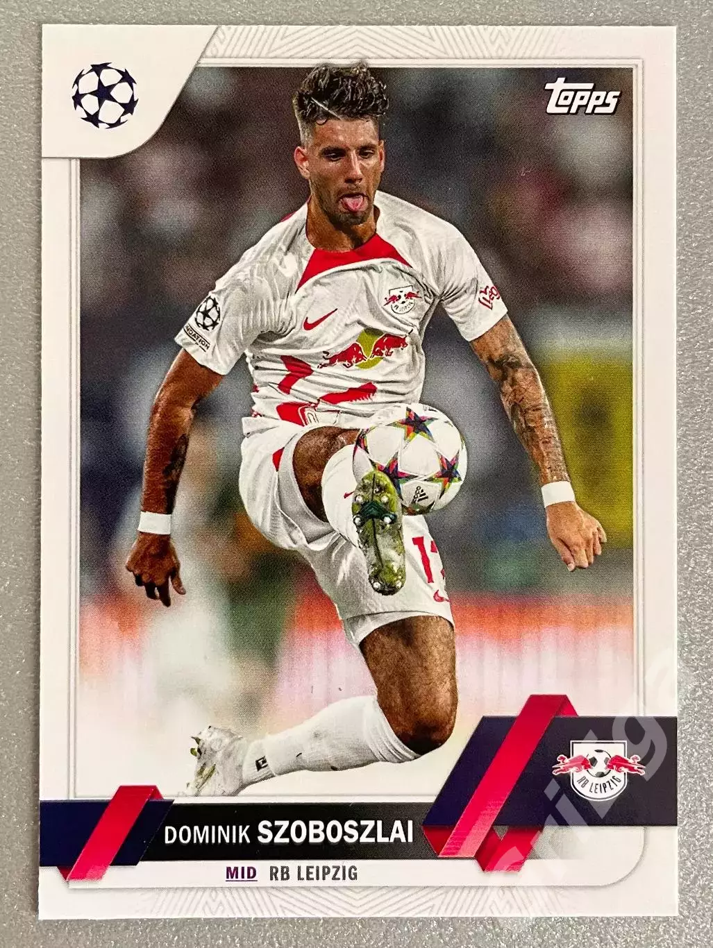 Футбол карточка Dominik Szoboszlai/Доминик Собослаи (RB Leipzig/РБ Лейпциг)