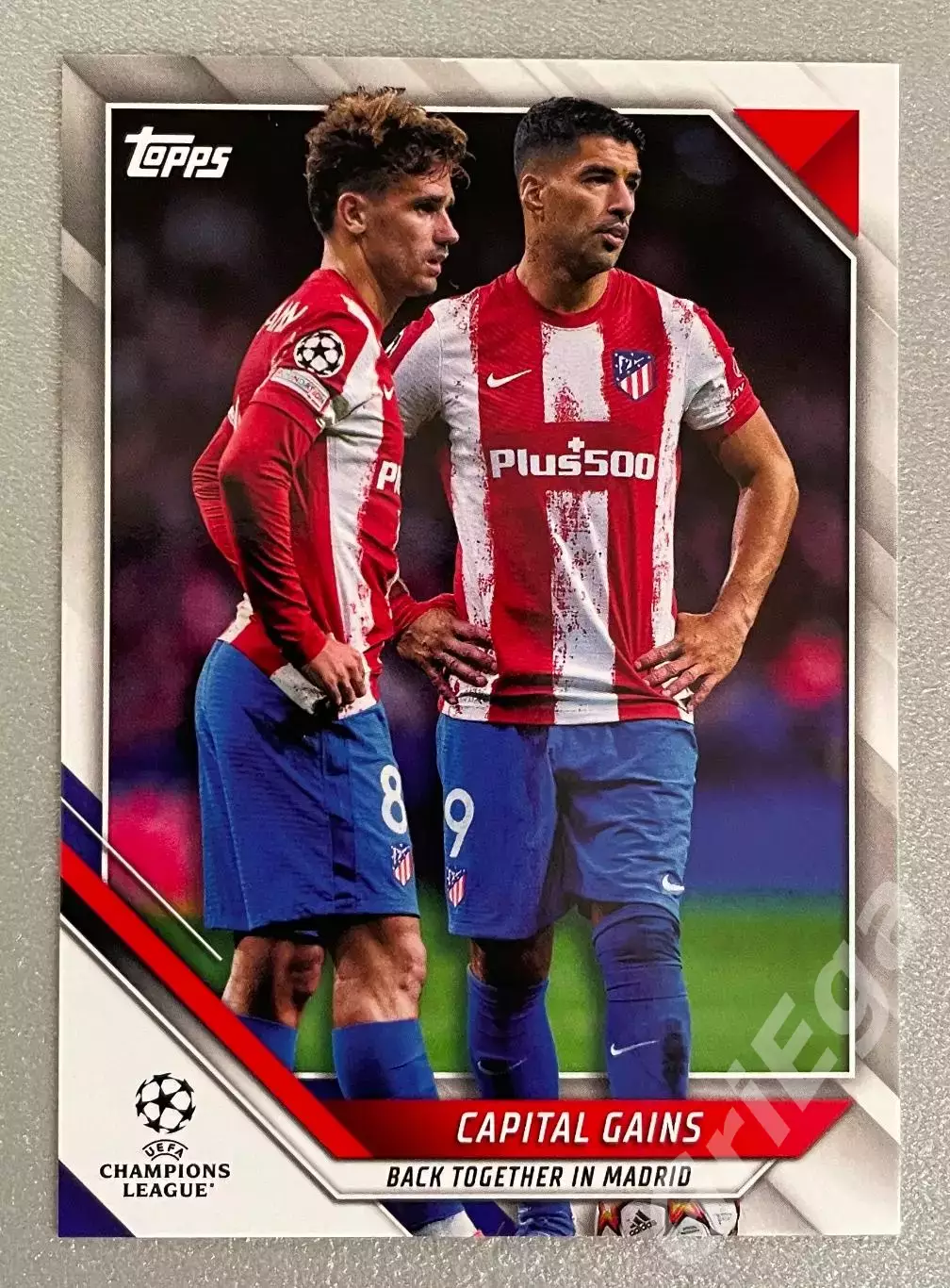 Футбол карточка Luis Suarez/Antoine Griezmann (Atletico Madrid/Атлетико Мадрид)
