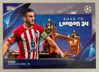 Футбол карточка Koke/Коке (Атлетико Мадрид/Atletico Madrid ) TOPPS 2023-24