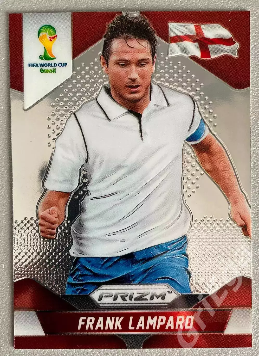 Футбол карточка Frank Lampard/Фрэнк Лэмпард (England/Англия) ЧМ 2014 Prizm