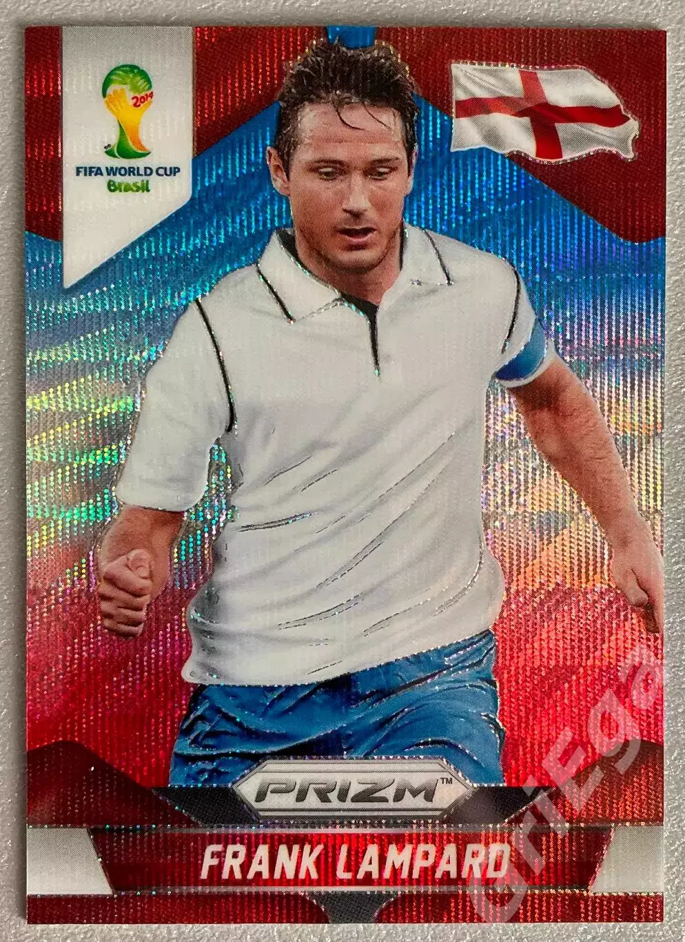 Футбол карточка Frank Lampard/Фрэнк Лэмпард (England/Англия) ЧМ 2014 Prizm