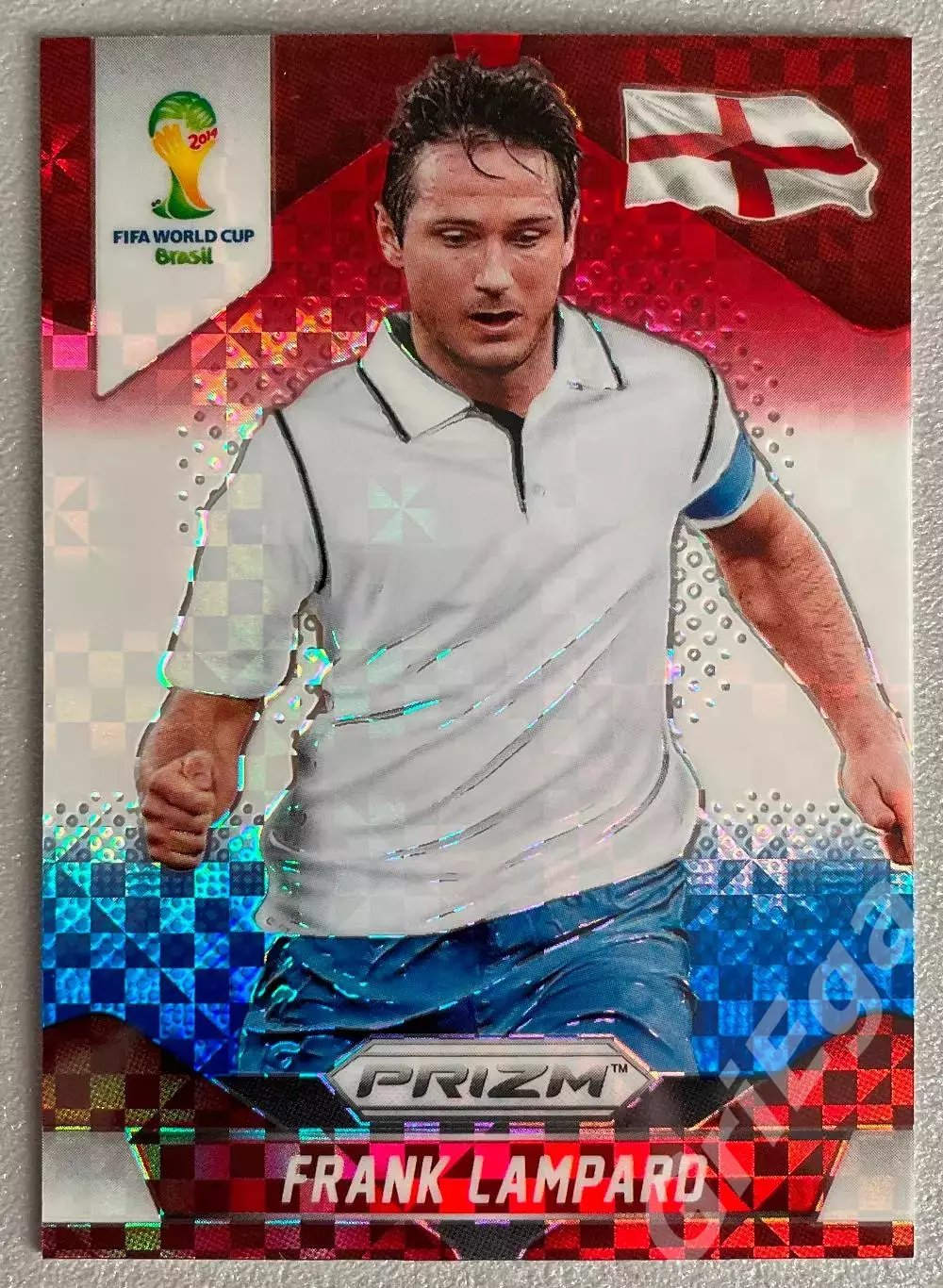 Футбол карточка Frank Lampard/Фрэнк Лэмпард (England/Англия) Prizm ЧМ 2014