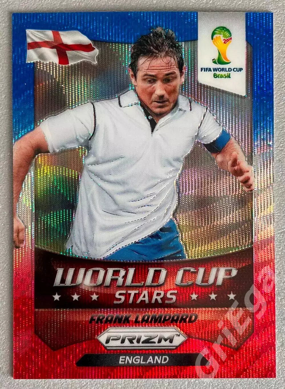 Футбол карточка #13 Frank Lampard/Фрэнк Лэмпард (England/Англия) ЧМ 2014 Prizm