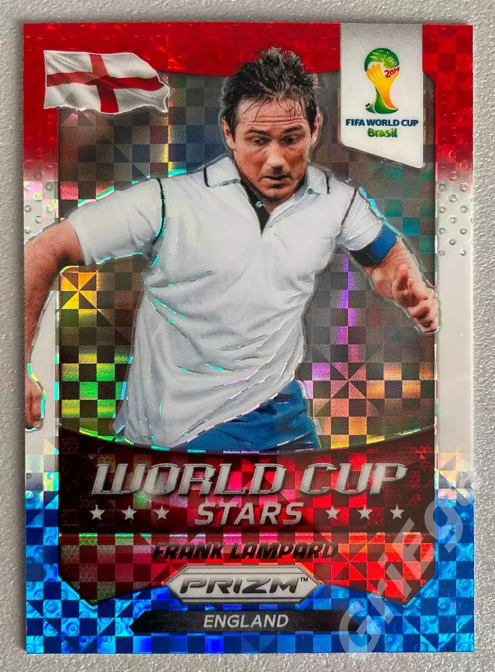 Футбол карточка #13 Frank Lampard/Фрэнк Лэмпард (England/Англия) Prizm ЧМ 2014