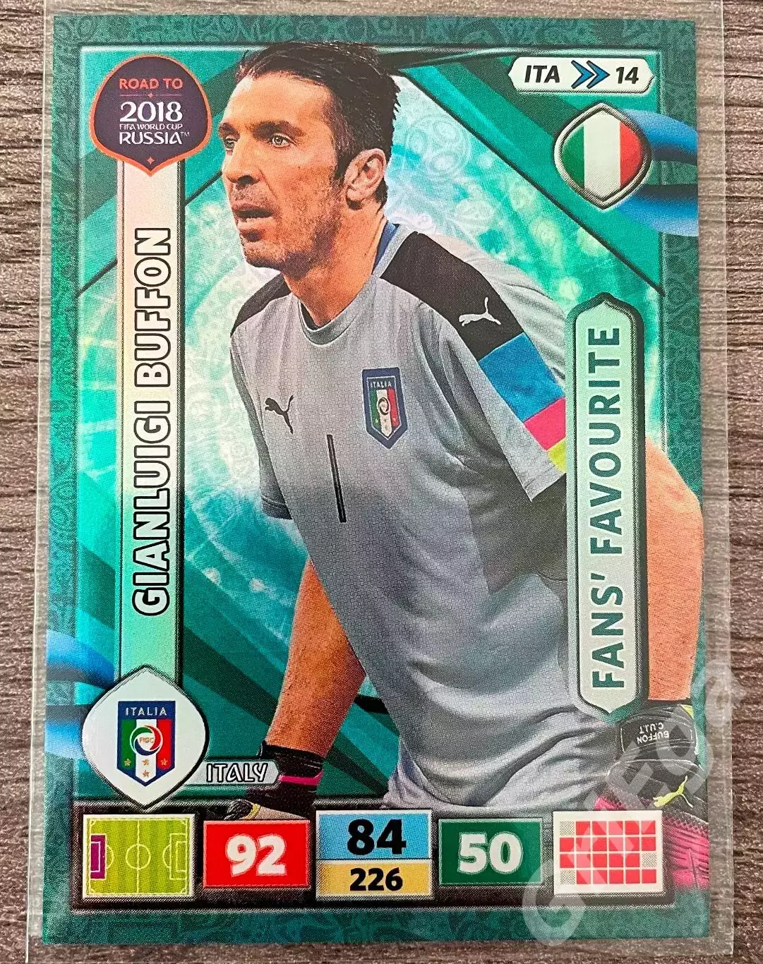 Футбол карточка Gianluigi Buffon/Джанлуиджи Буффон (Italy/Италия) ЧМ 2018