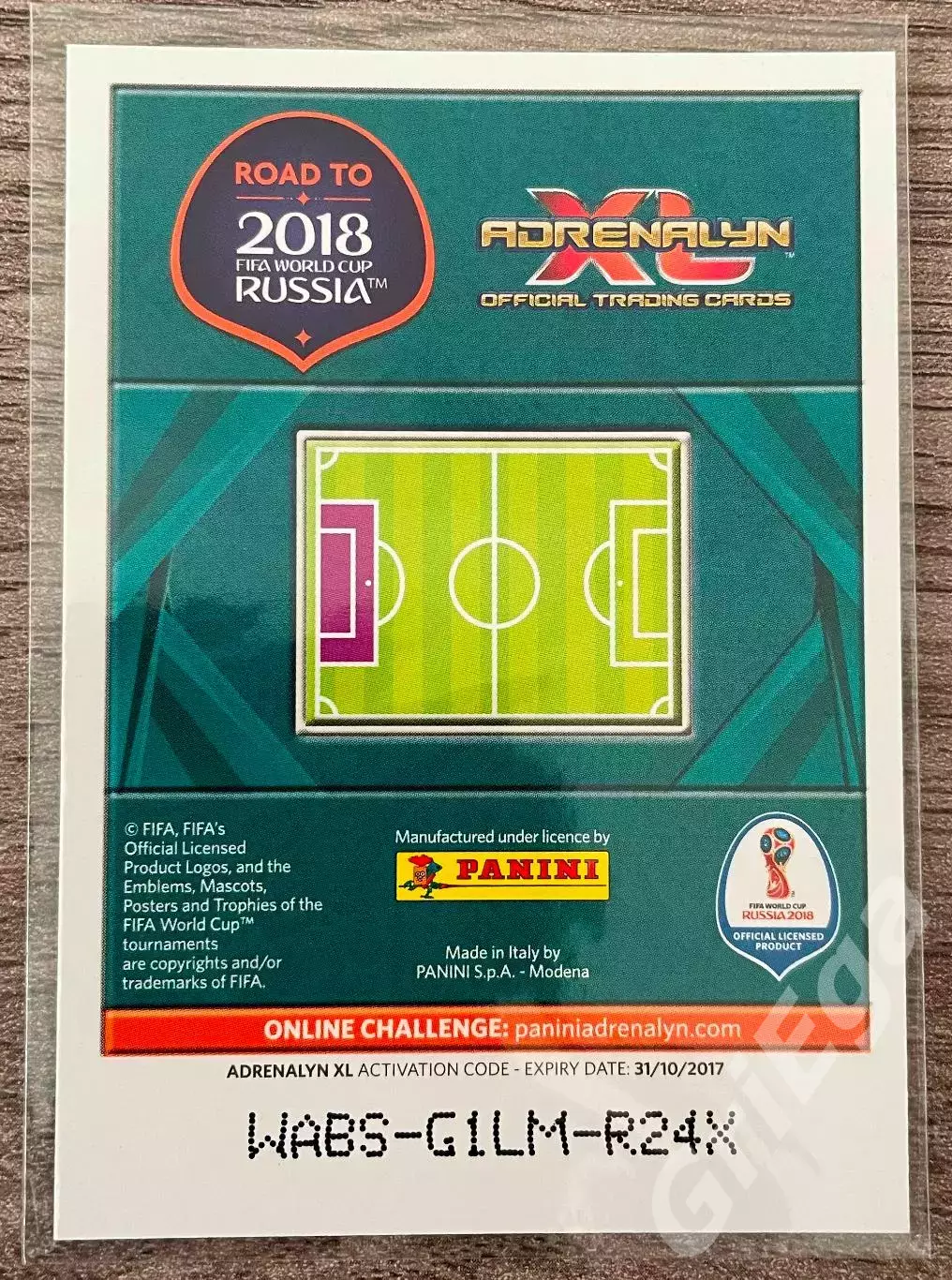 Футбол карточка Gianluigi Buffon/Джанлуиджи Буффон (Italy/Италия) ЧМ 2018 1