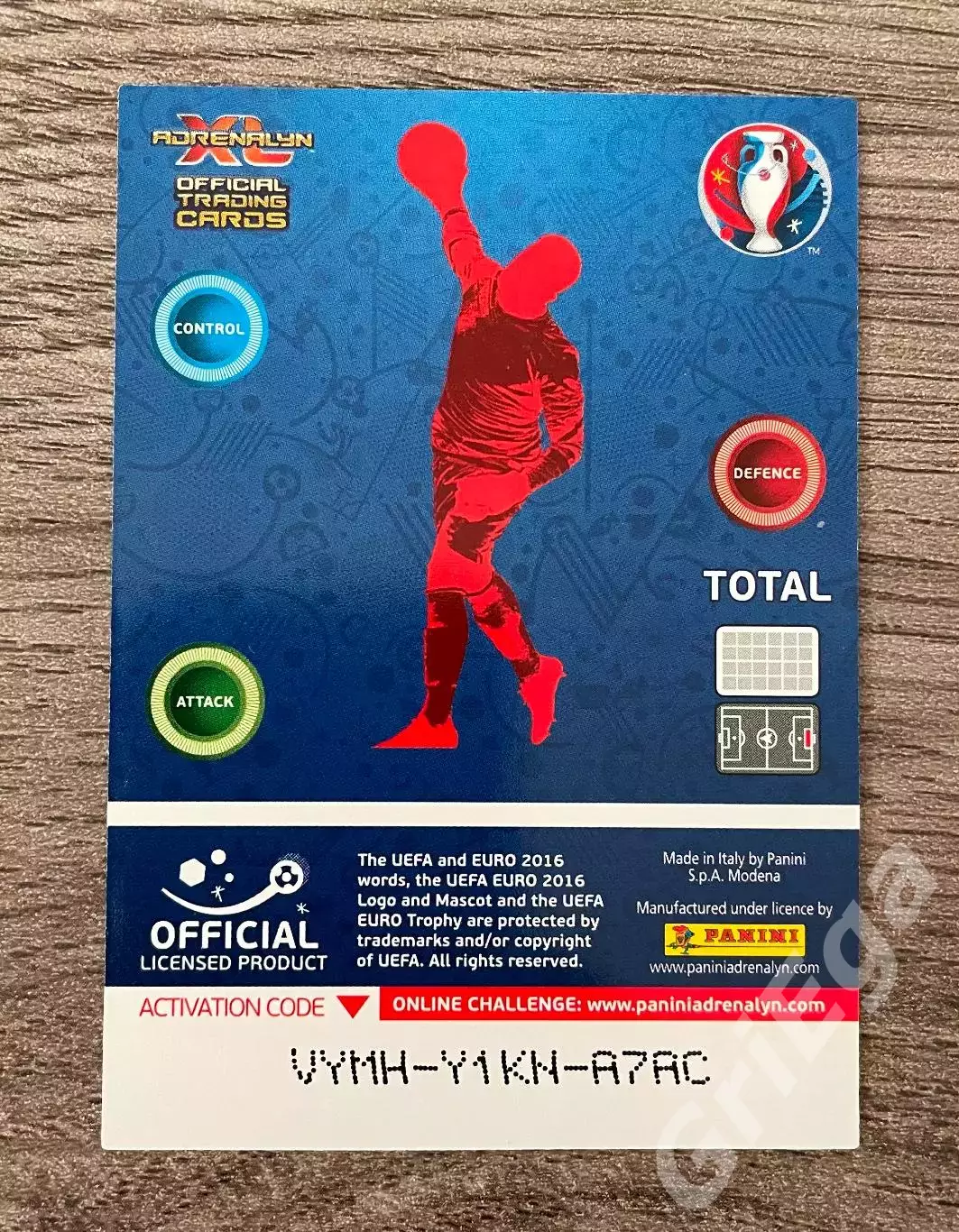 Футбол карточка Gianluigi Buffon/Джанлуиджи Буффон (Italy/Италия) 2016 1