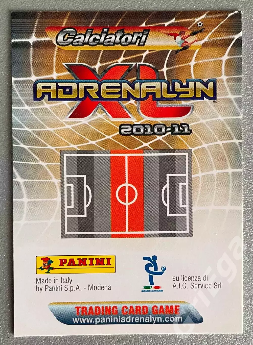 Футбол карточка Andrea Pirlo/Андреа Пирло (Milan/Милан) PANINI 2010-11 1