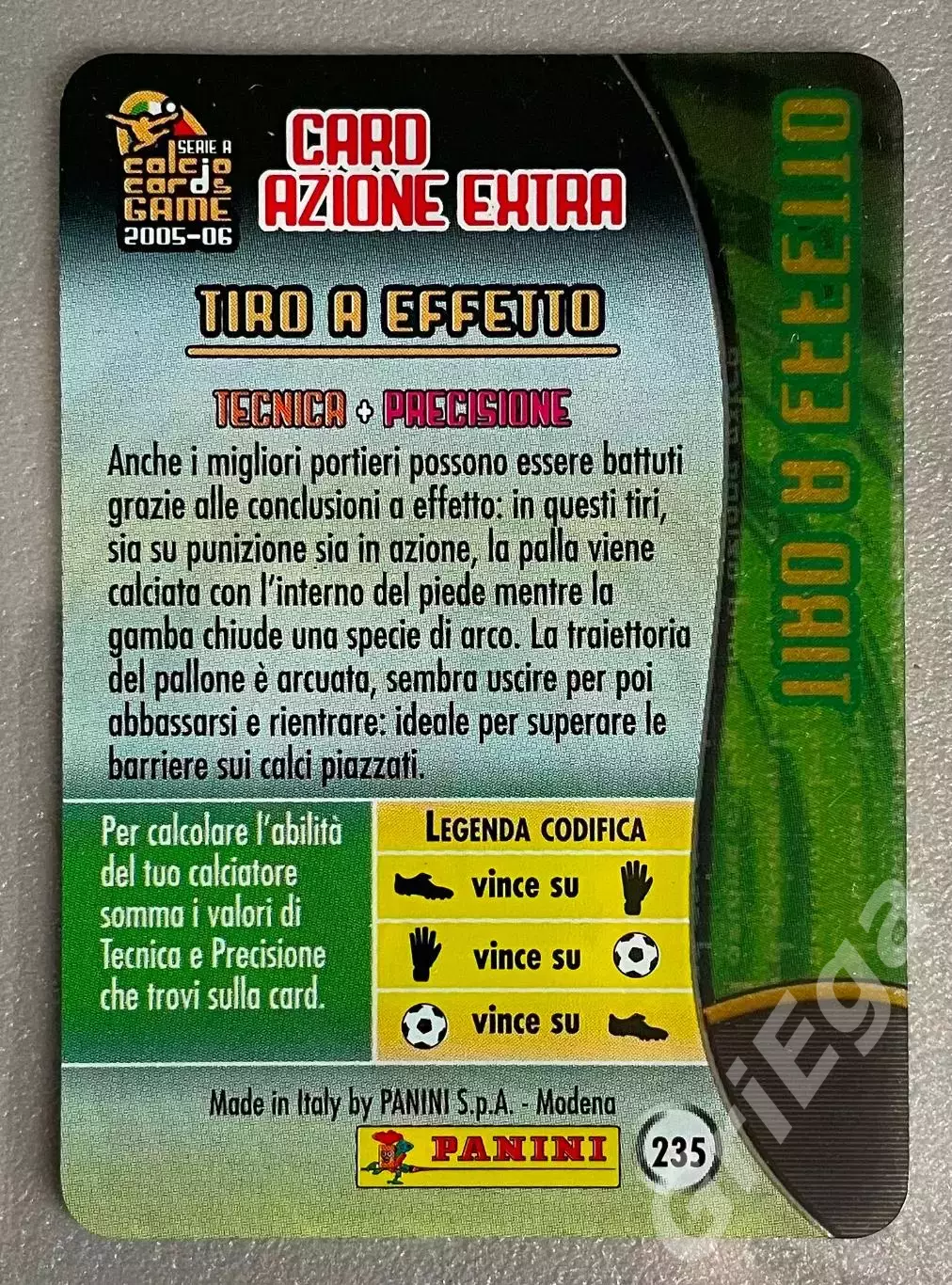 Футбол карточка Andrea Pirlo/Андреа Пирло (Milan/Милан) PANINI 2005-2006 1