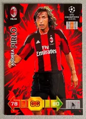 Футбол карточка Andrea Pirlo/Андреа Пирло (Milan/Милан) PANINI ЛЧ 2010-11