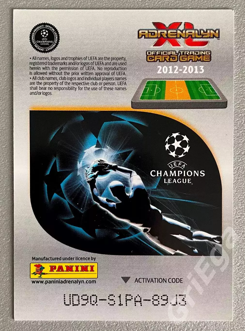 Футбол карточка Andrea Pirlo/Андреа Пирло (Juventus/Ювентус) PANINI ЛЧ 2012-13 1