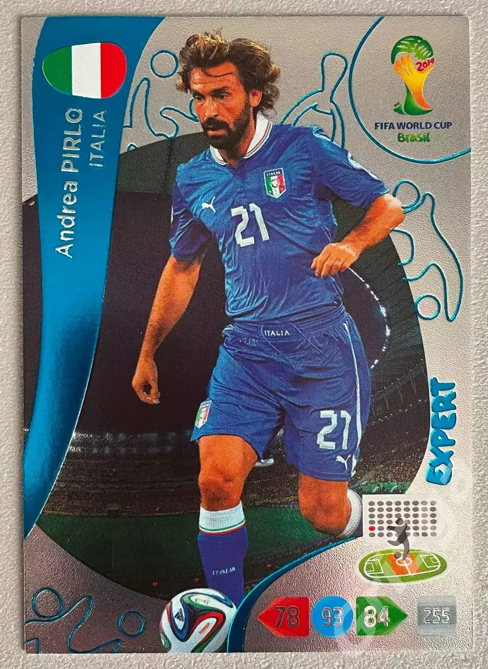 Футбол карточка Andrea Pirlo/Андреа Пирло (Italia/Италия) PANINI ЧМ 2014