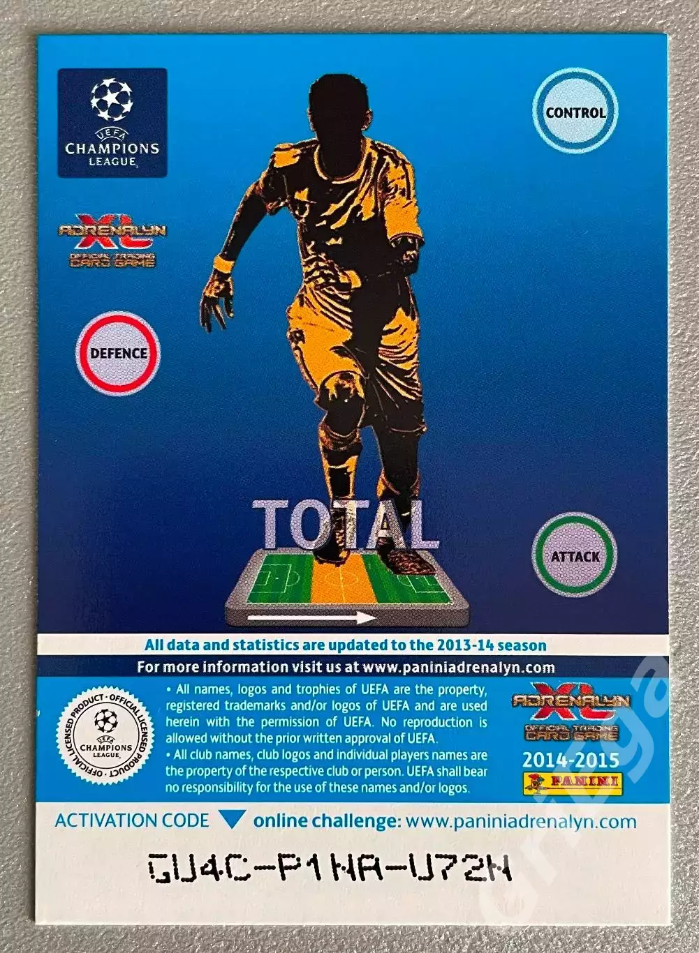 Футбол карточка Andrea Pirlo/Андреа Пирло (Juventus/Ювентус) PANINI ЛЧ 2014-15 1