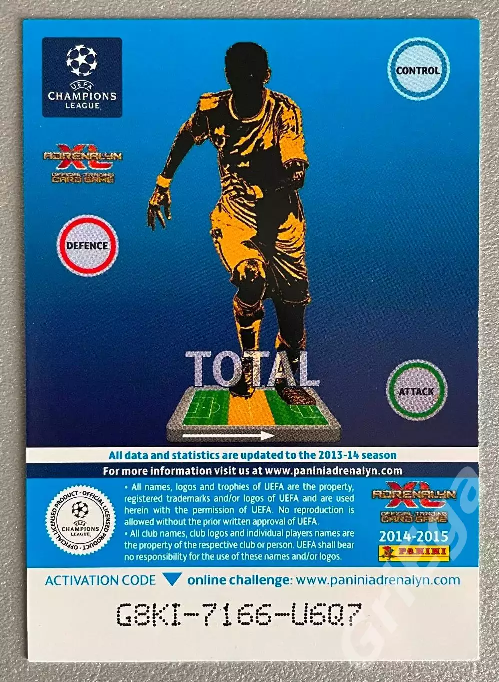 Футбол карточка Andrea Pirlo/Андреа Пирло (Juventus/Ювентус) PANINI ЛЧ 2014-15 1